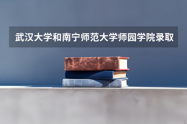 武汉大学和南宁师范大学师园学院录取分数参考