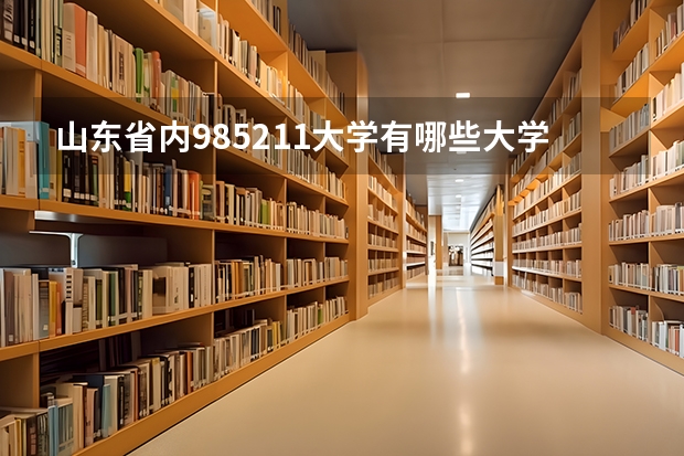 山东省内985211大学有哪些大学