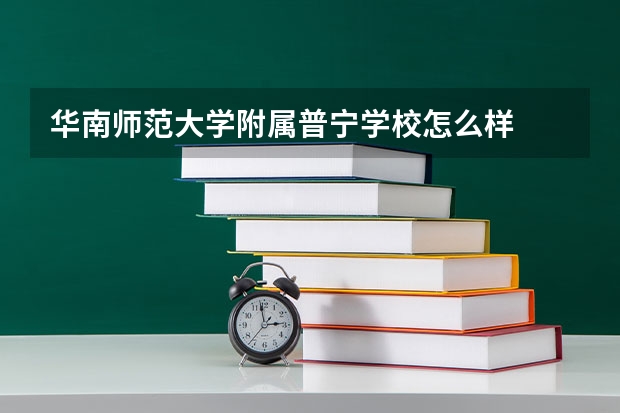 华南师范大学附属普宁学校怎么样