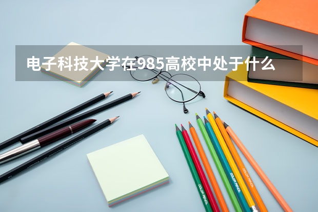 电子科技大学在985高校中处于什么水平？