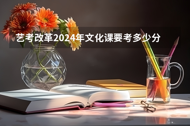 艺考改革2024年文化课要考多少分