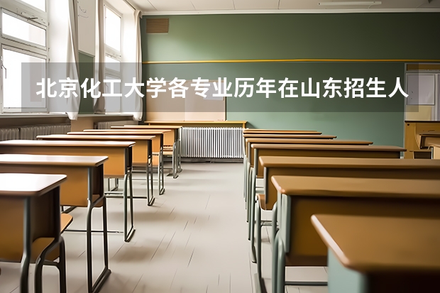 北京化工大学各专业历年在山东招生人数 学费怎么样