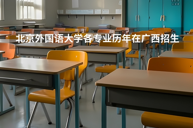 北京外国语大学各专业历年在广西招生人数 学费怎么样