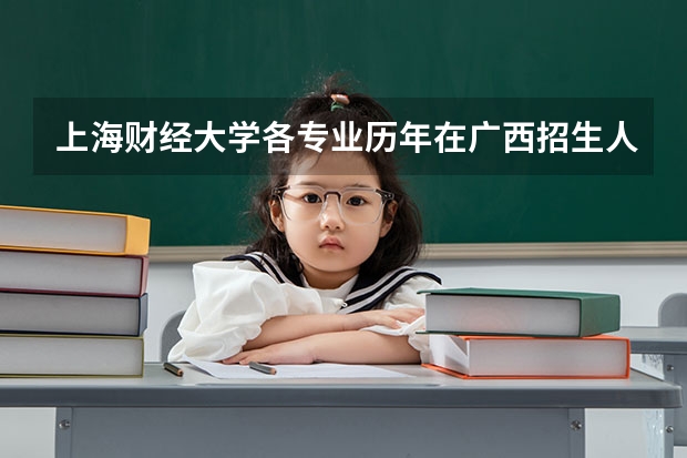 上海财经大学各专业历年在广西招生人数 学费怎么样