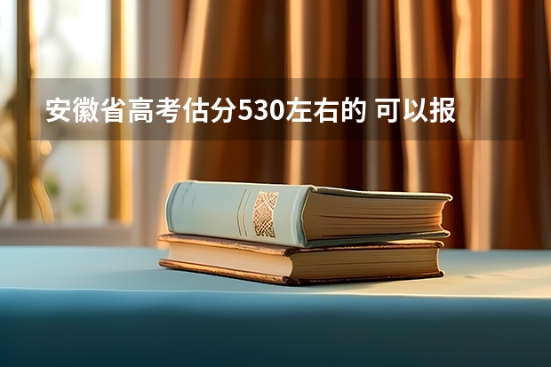 安徽省高考估分530左右的 可以报哪所军校（我是高考的,谁能 告诉我09年安徽省高考军校的招生情况?还有分数,军校名称!）