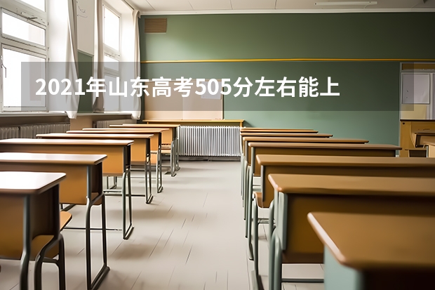 2021年山东高考505分左右能上什么样的大学