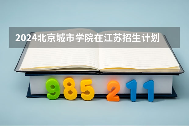 2024北京城市学院在江苏招生计划情况怎么样